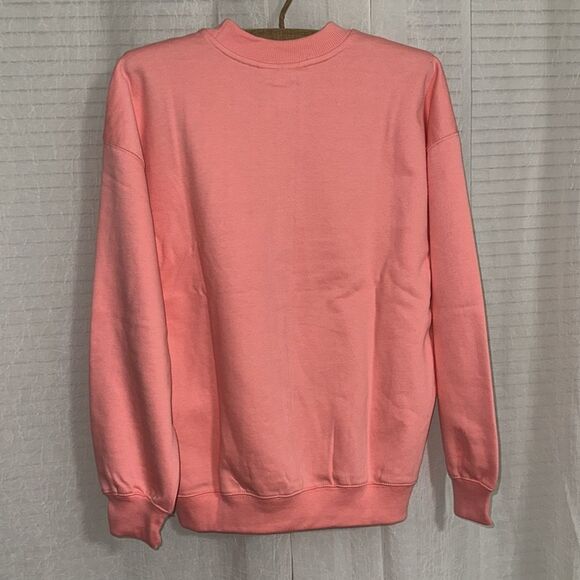 BILLABONG XS-S Pink Gold Boyfriends Back Crew Cotton Fleece Interior Sweatshirt - Picture 2 of 12